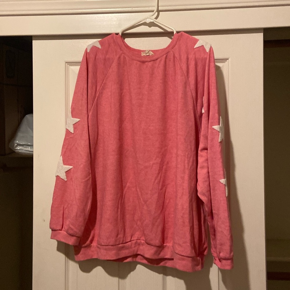 Pink with stars sweater